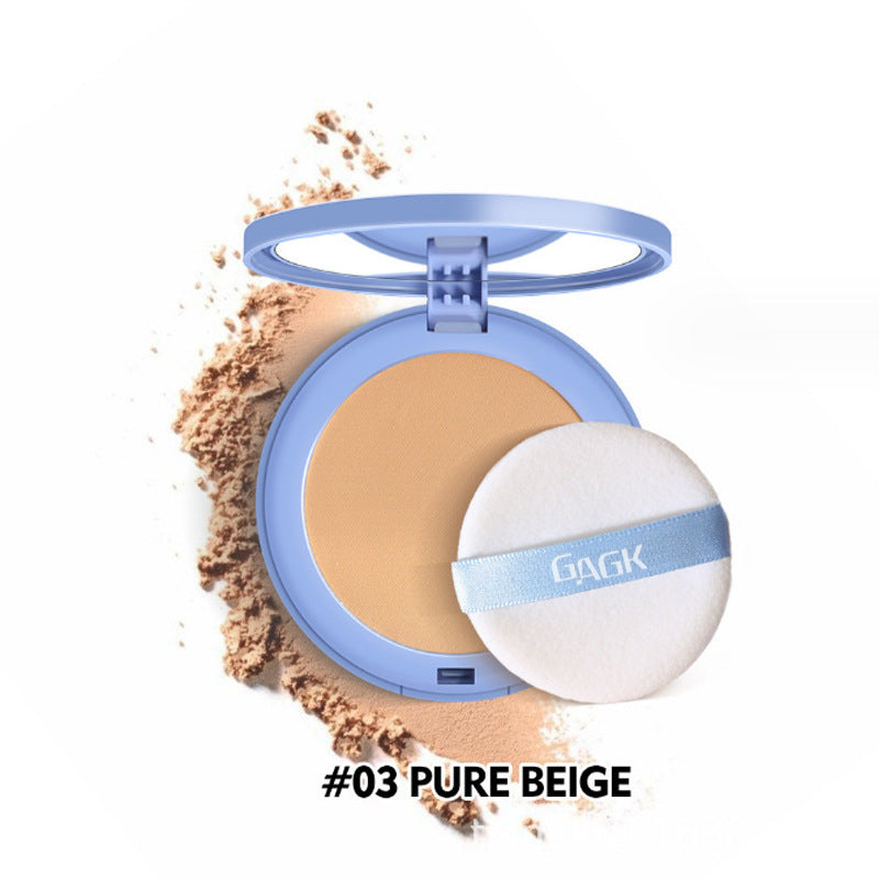 Professional Face Setting Pressed Powder, Oil Control, Waterproof, Matte Finish, Natural Look