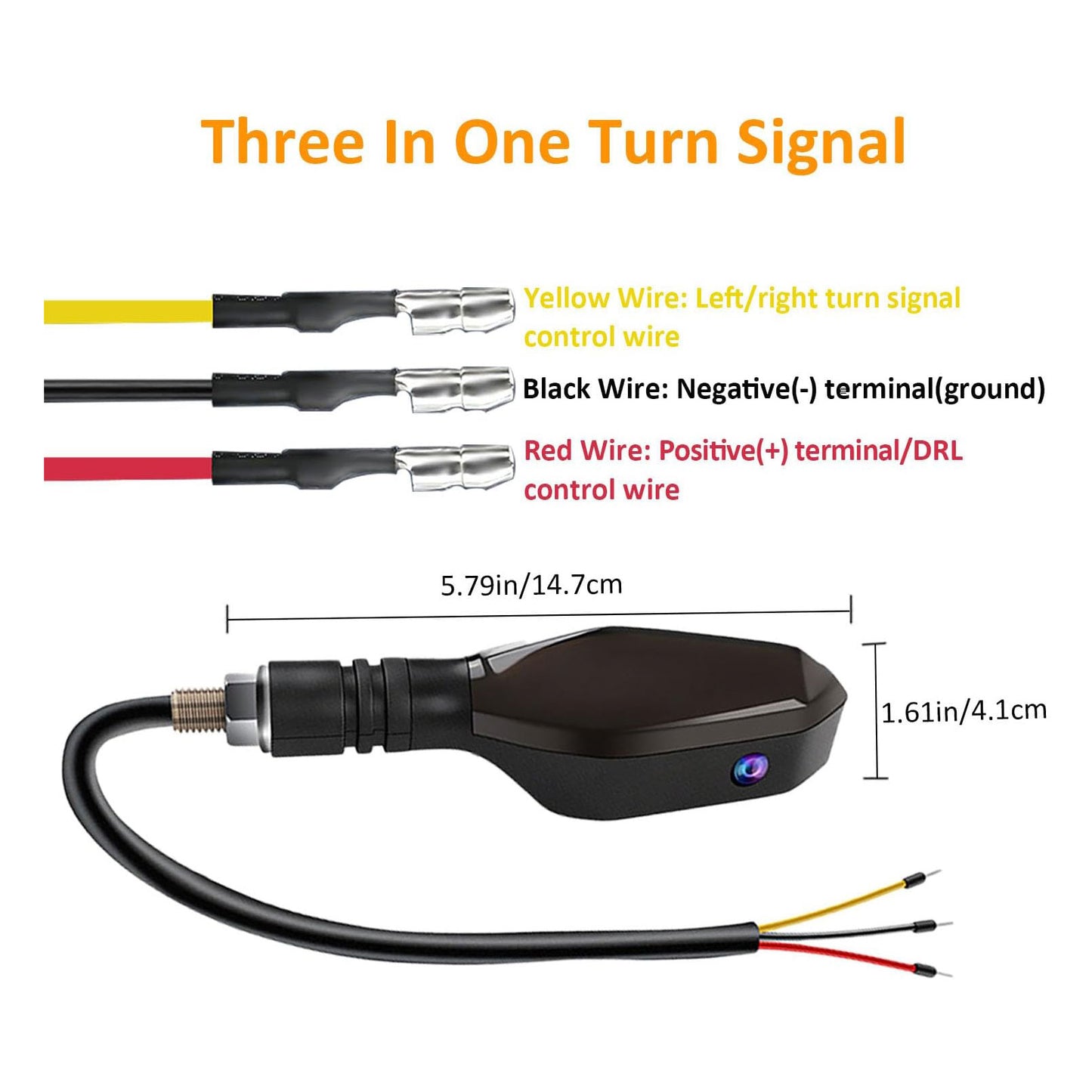 2 PCS LED Turn Signal Lights Projector for Motorcycle