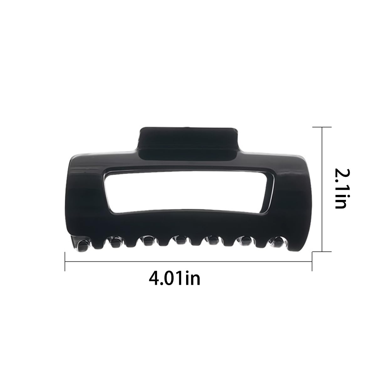 4Pcs Cloud Claw Clips for Women Rectangle Soft Silicone Hair Clip Soft Bump Proof Design
