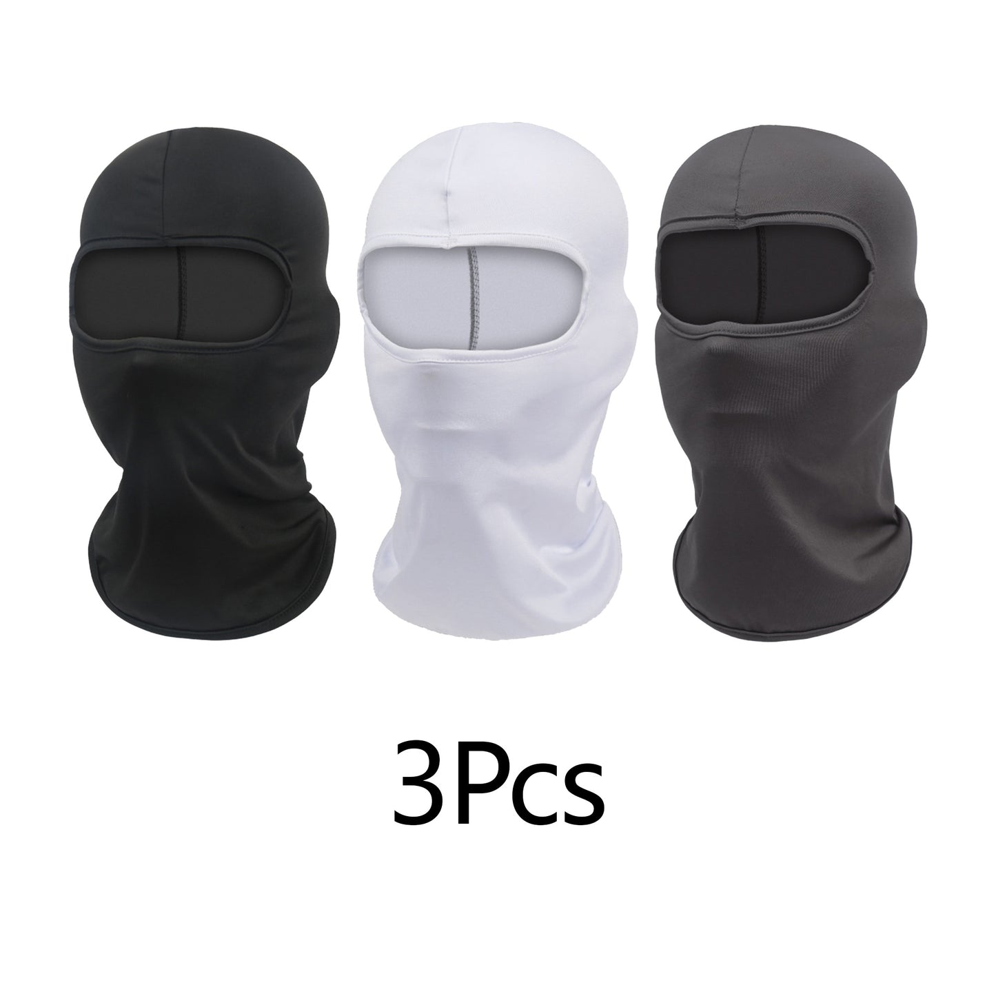 3PCS Balaclava Ski Mask, Motorcycle Summer Thin Cooling UV Protection