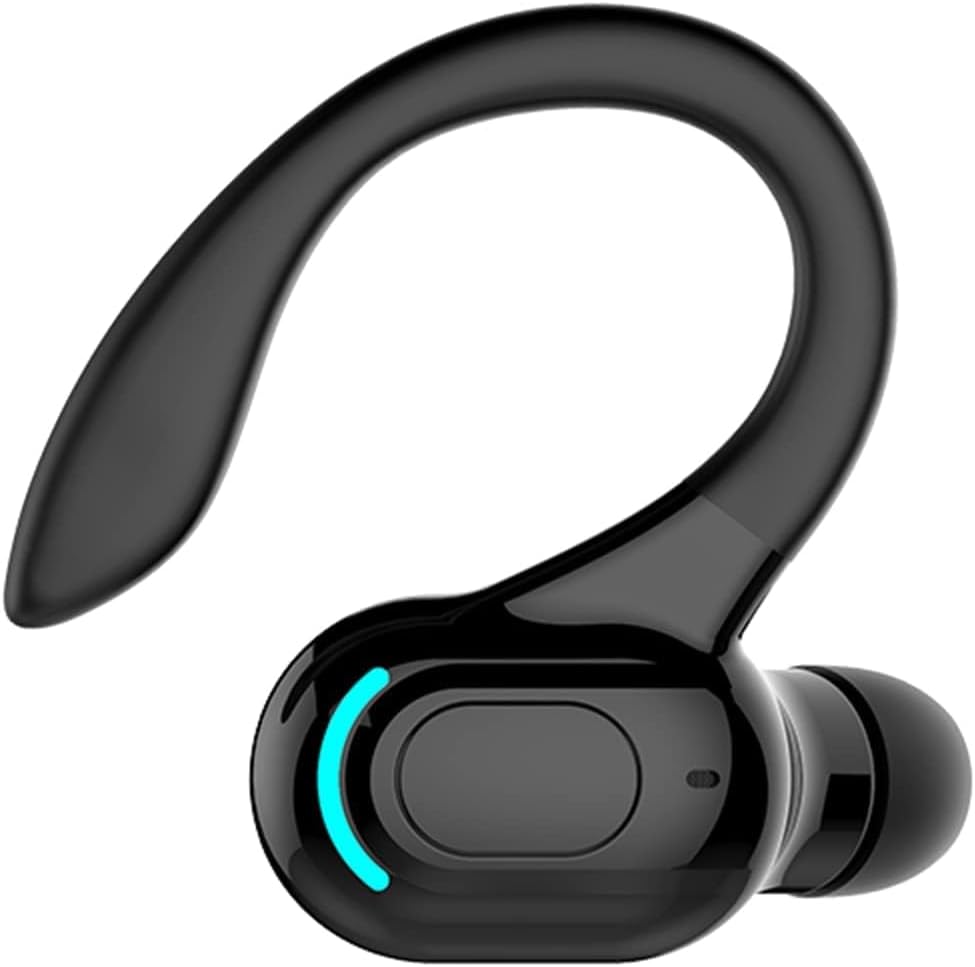 2PCS Wireless Earbuds with Earhooks Single Bluetooth Earpiece Sports Headphones Over the Ear