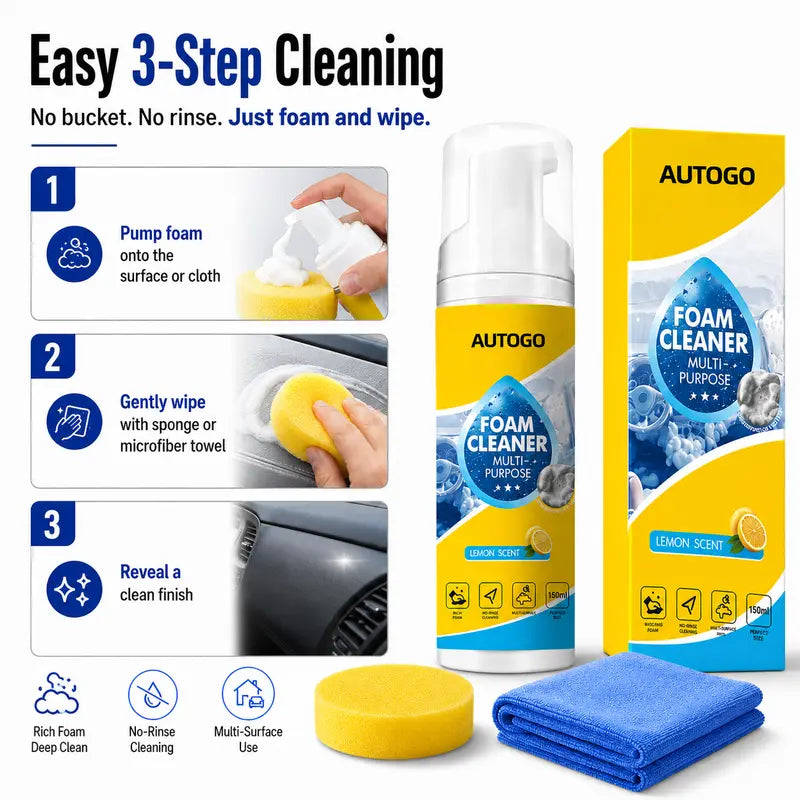 4-in-1 Multi-Enzyme Foam Cleaner, Foam Cleaner all Purpose