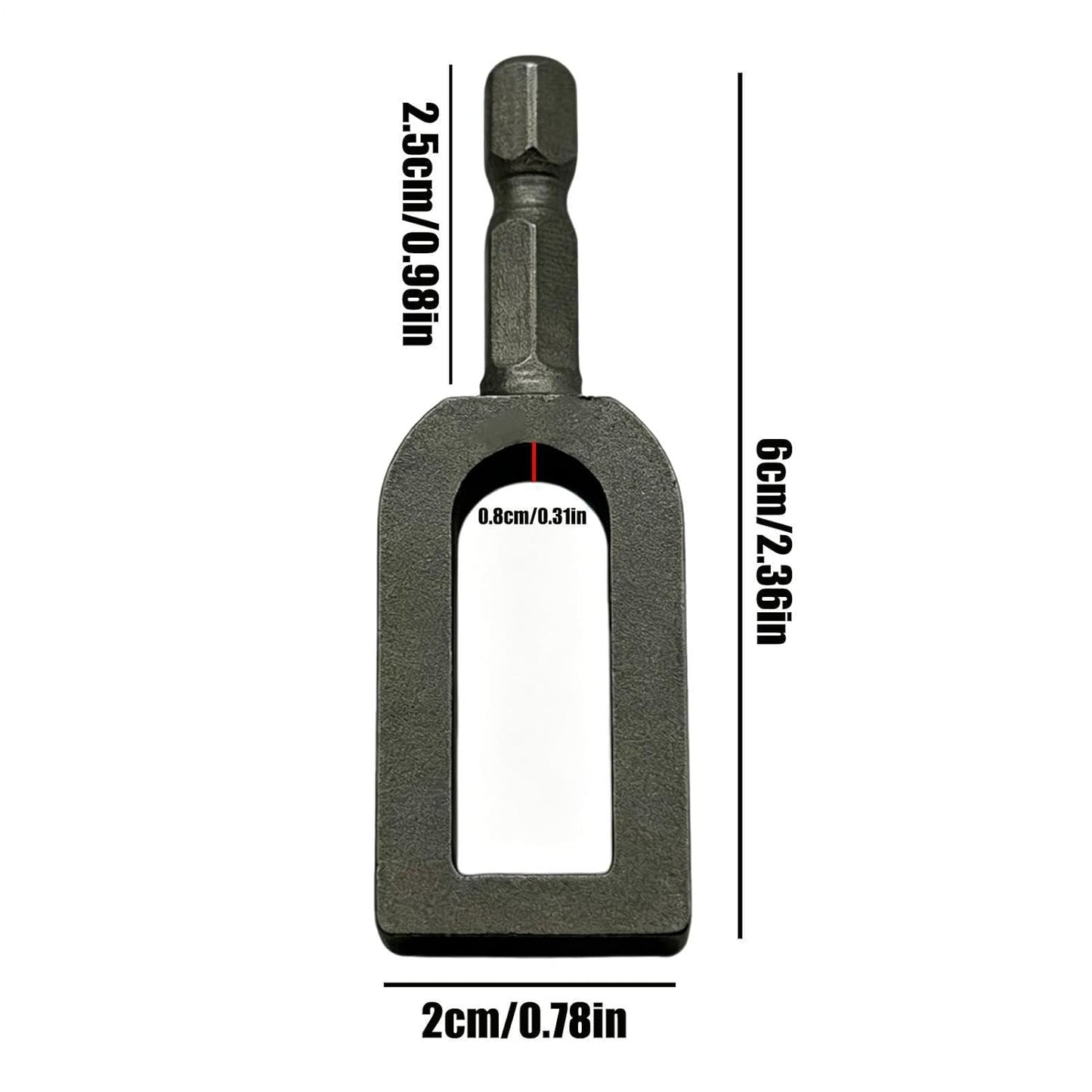 Wire Twister Tool - Carbon Steel, Drill Hex Cable Attachment