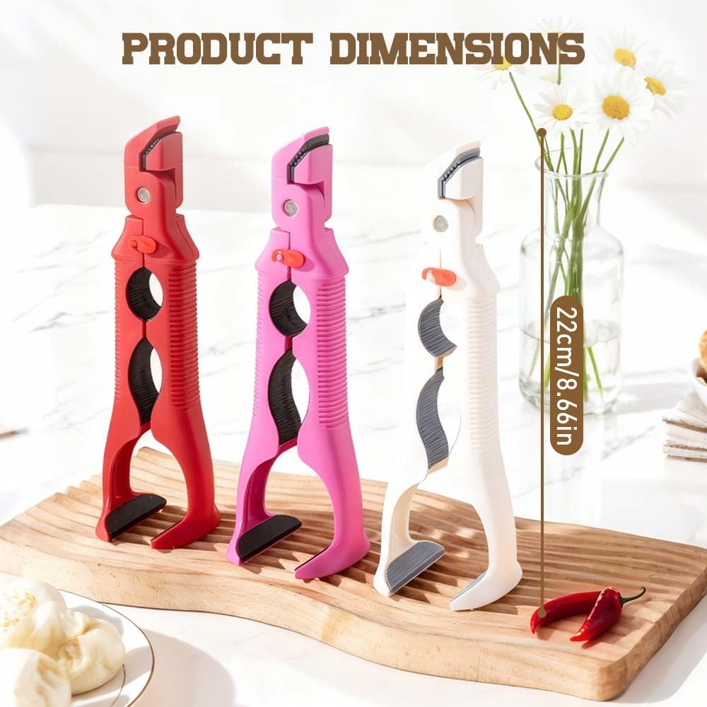 3-in-1 Hot Plate Gripper, Multi-Angle Anti-Scald Bowl Holder Clip & Hot Plate Grabber Tool