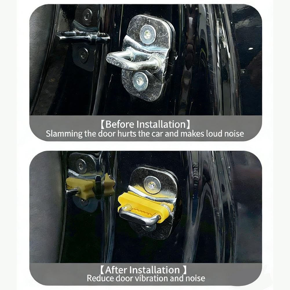 4PCS Car Door Shock Absorber Cover Pads