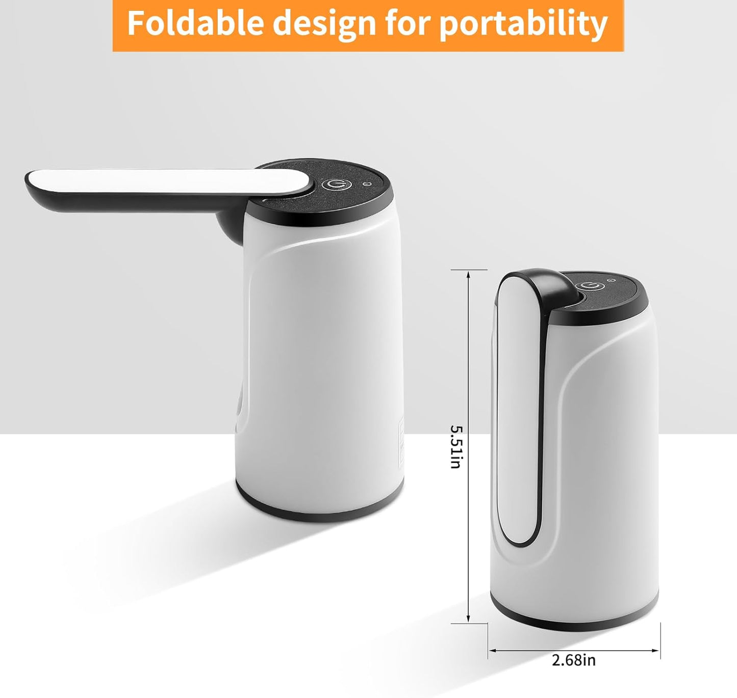 Water Bottle Pump 5 Gallon USB Charging Automatic Drinking Portable Electric Water Dispenser/Switch