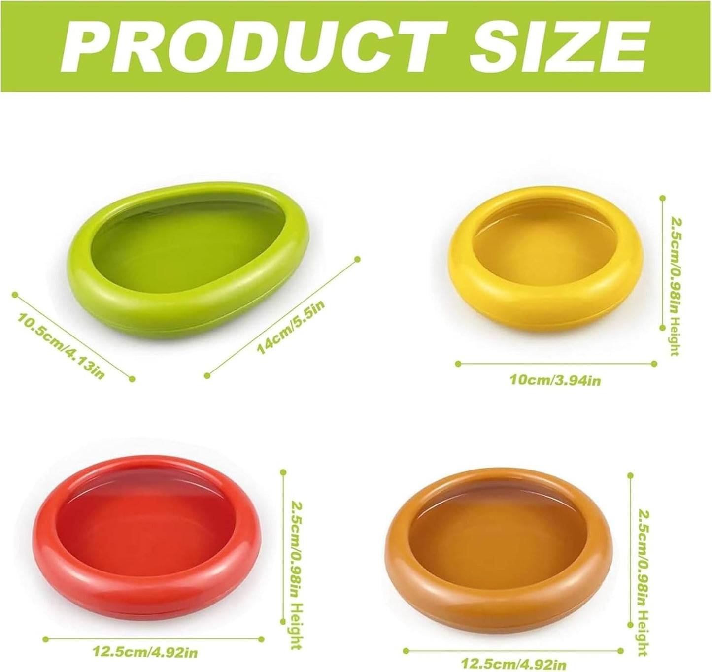 4Pcs Fresh Food Storage Containers – Reusable Produce Keepers for Avocados, Onions, Tomatoes & Garlic