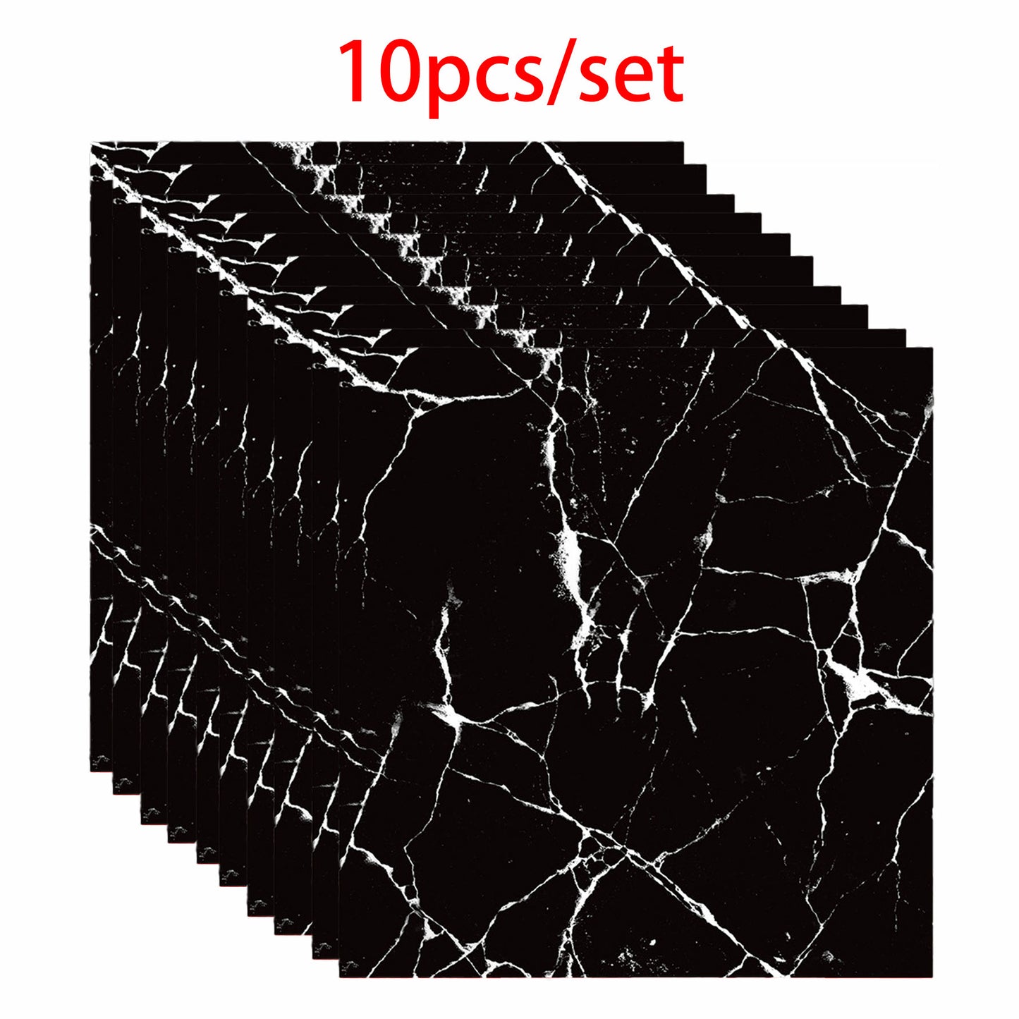 10 PCS Peel and Stick Backsplash Marble Look 12"X12" Self Adhesive Wall Tile