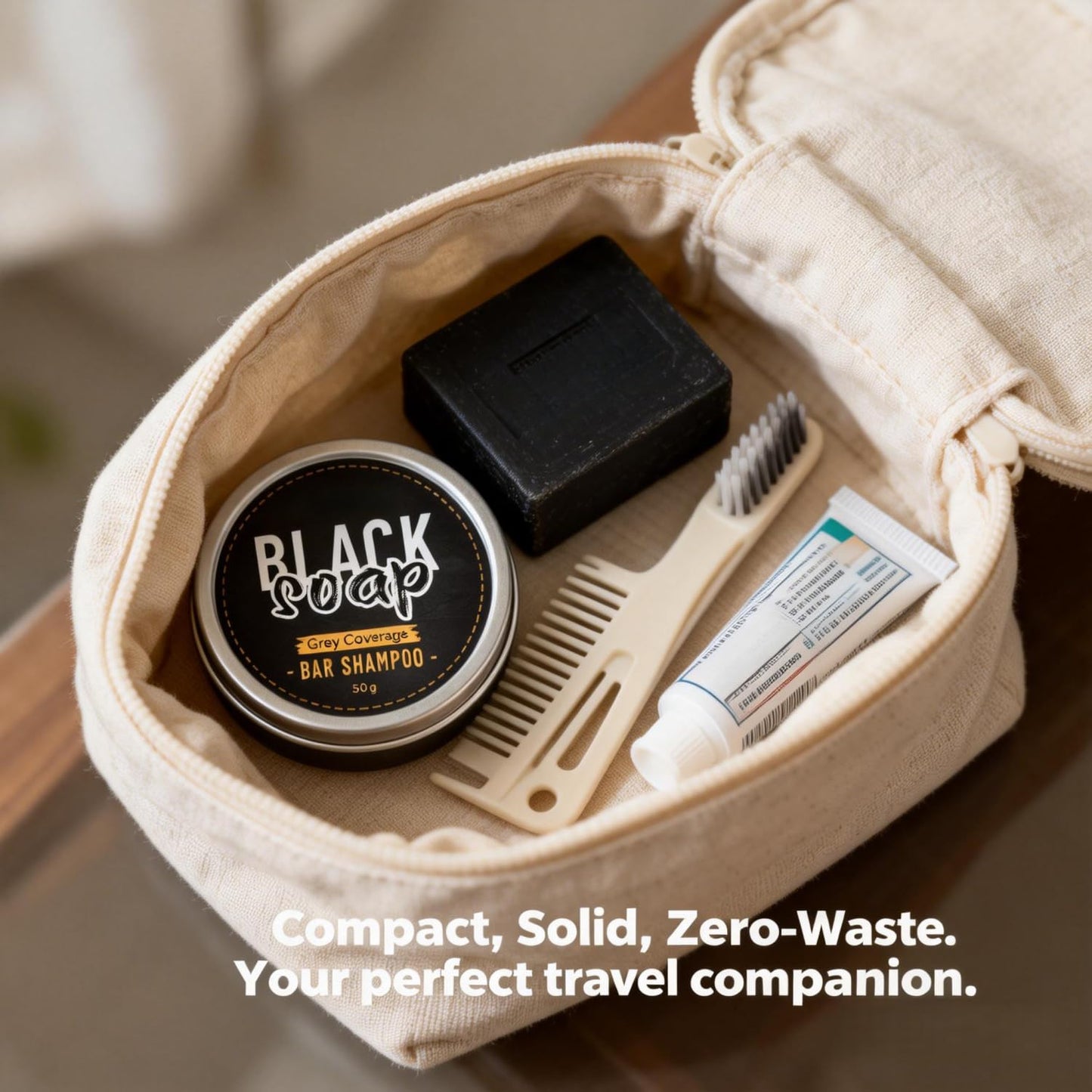 2 PCS Soap Cover Black Soap for Gray Hair