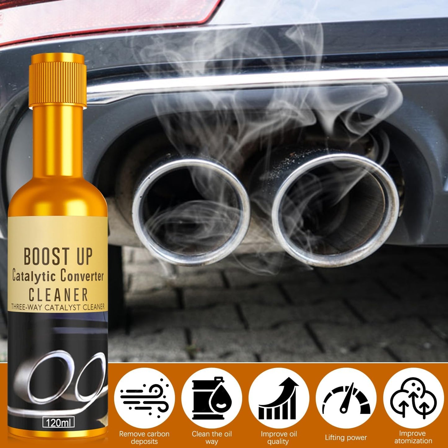 Catalytic Converter Cleaner, Boost Up Catalytic Convertor Cleaner, Pipe Carbon Removal