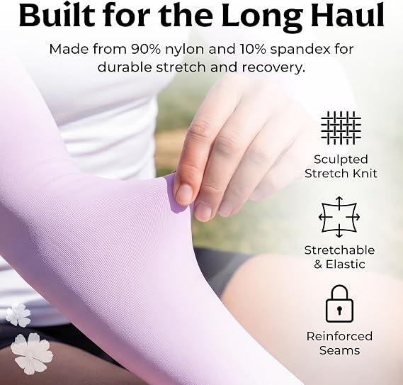 2Pair SportsTrail Cooling Arm Sleeves for Men & Women – Breathable