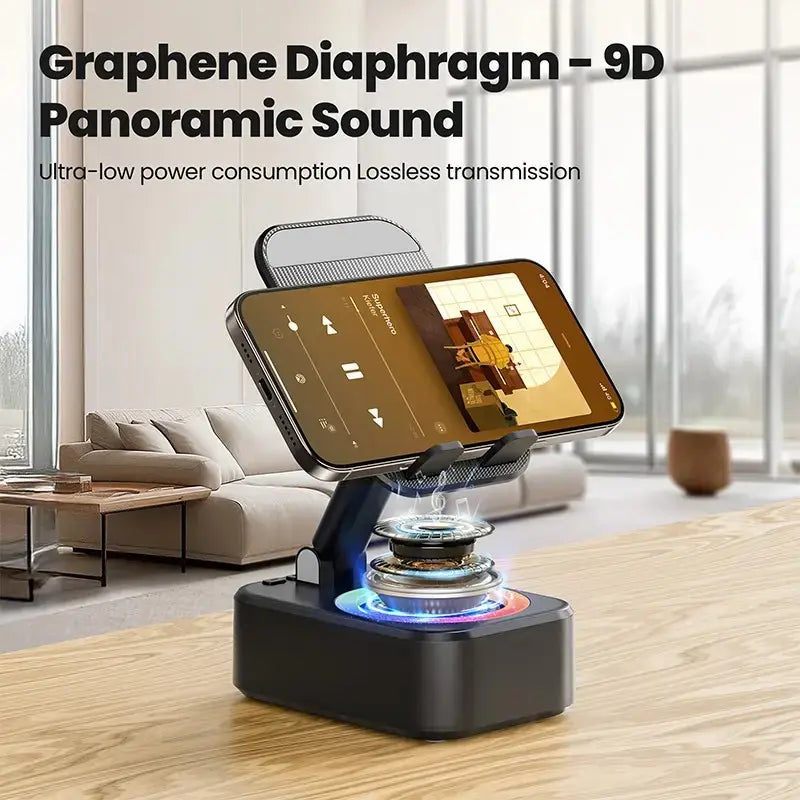 Wireless Sensor Audio Speaker Stand,5-in-1 CellPhone Stand