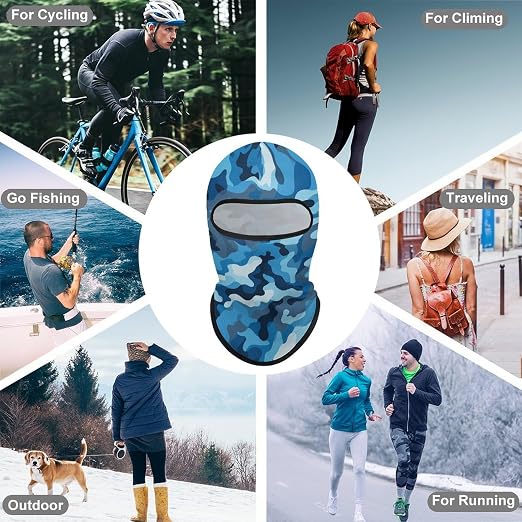 6Pcs Camouflage Balaclava Set – Full-Face Protective Mask for Cycling, Sports, Skiing ect