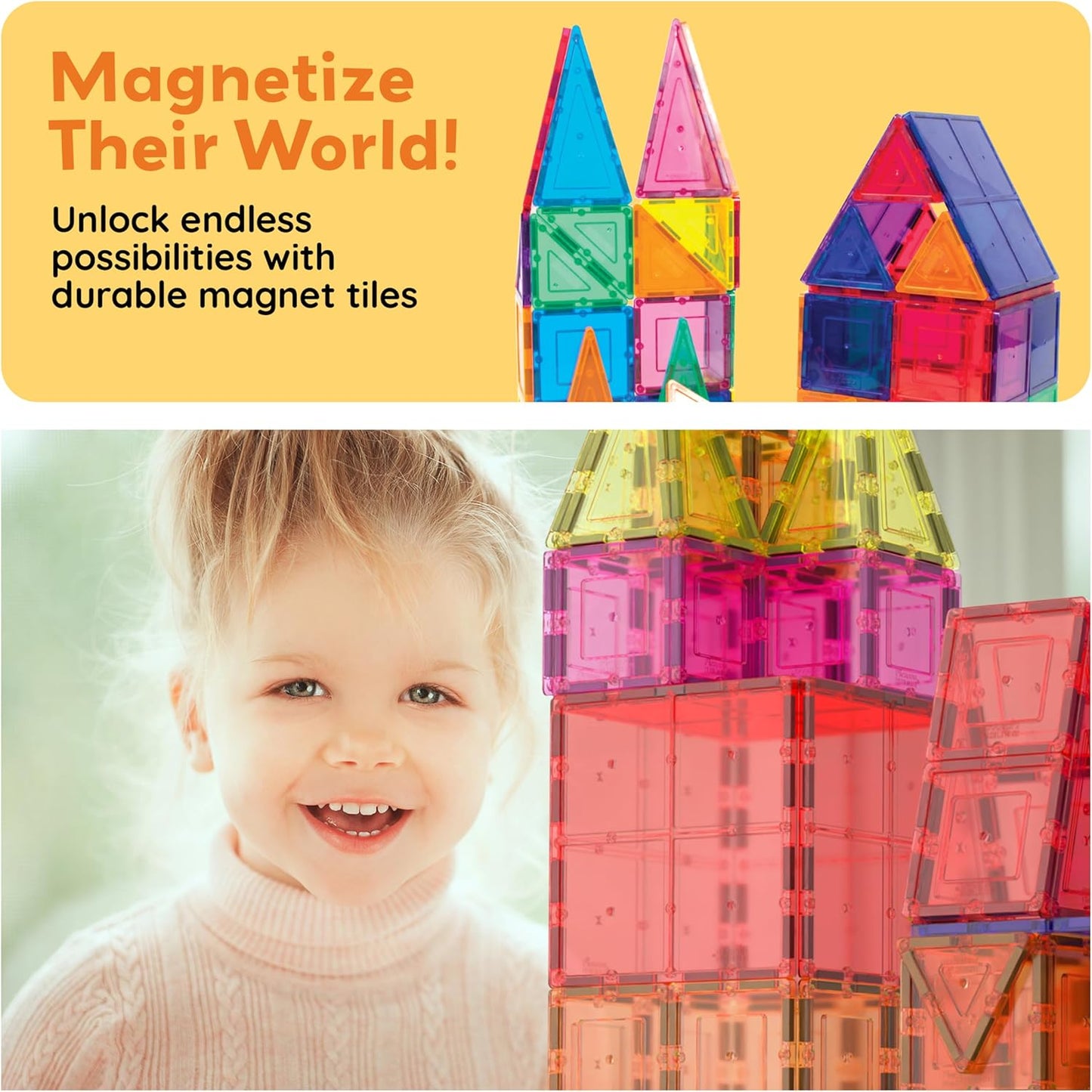Magnetic 3D Blocks Construction Playboards