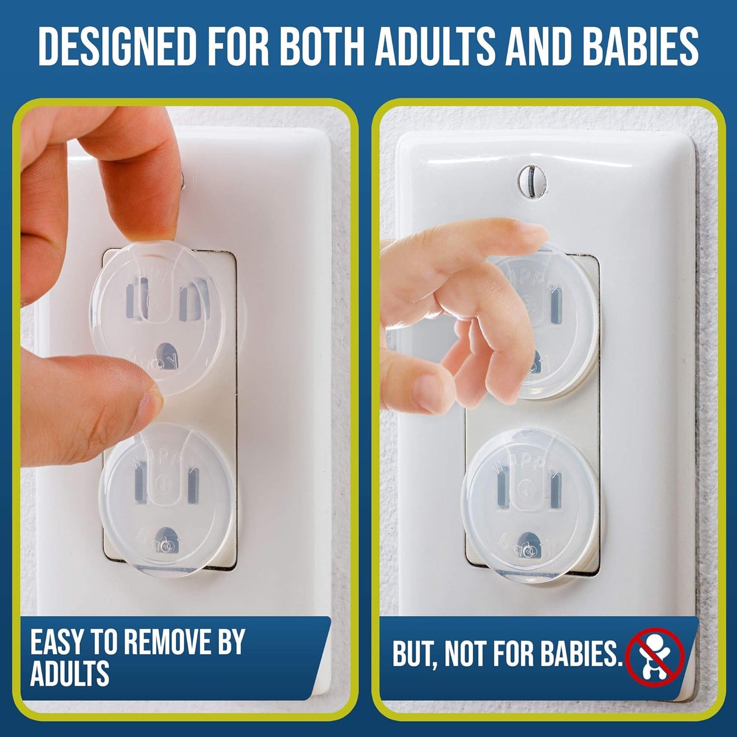 Clear Outlet Covers (32 Pack) Value Pack – Baby Safety Outlet Plug Covers