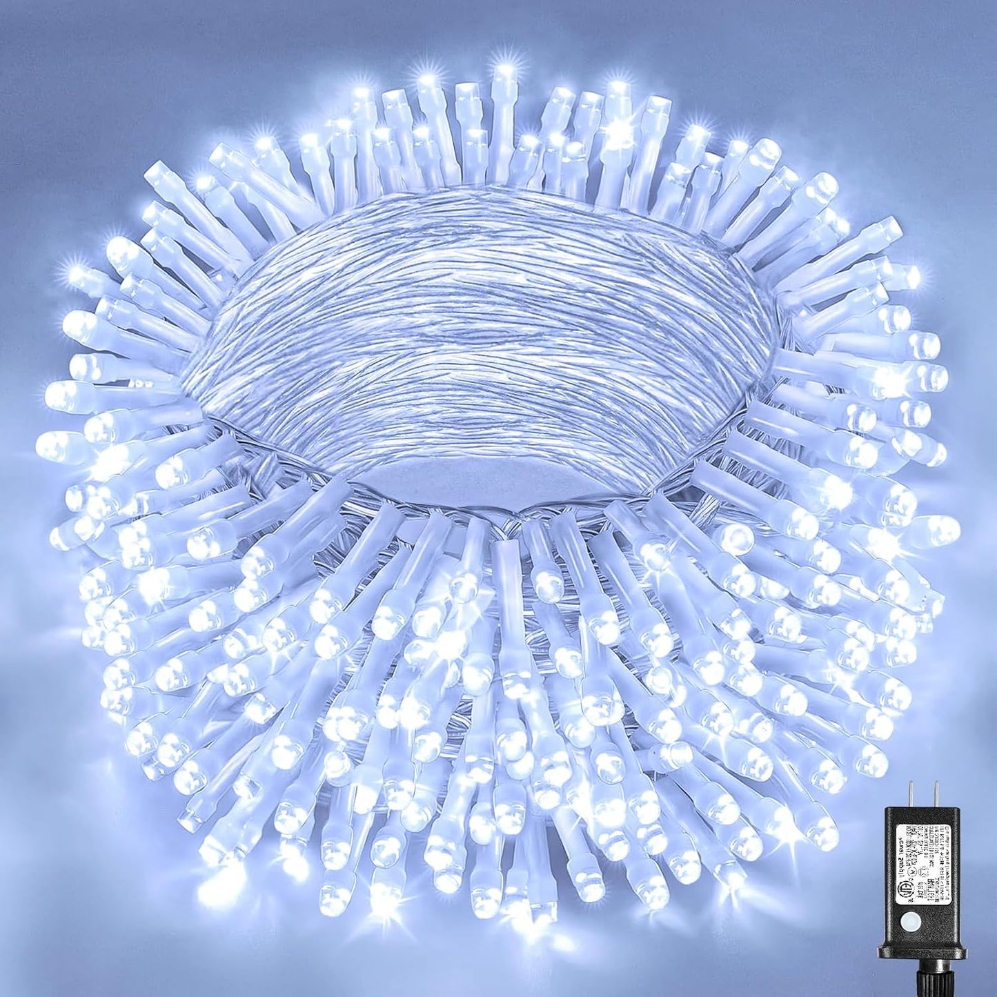 Connectable 100 LED String Lights Indoor Outdoor , 33FT 8 Modes Waterproof