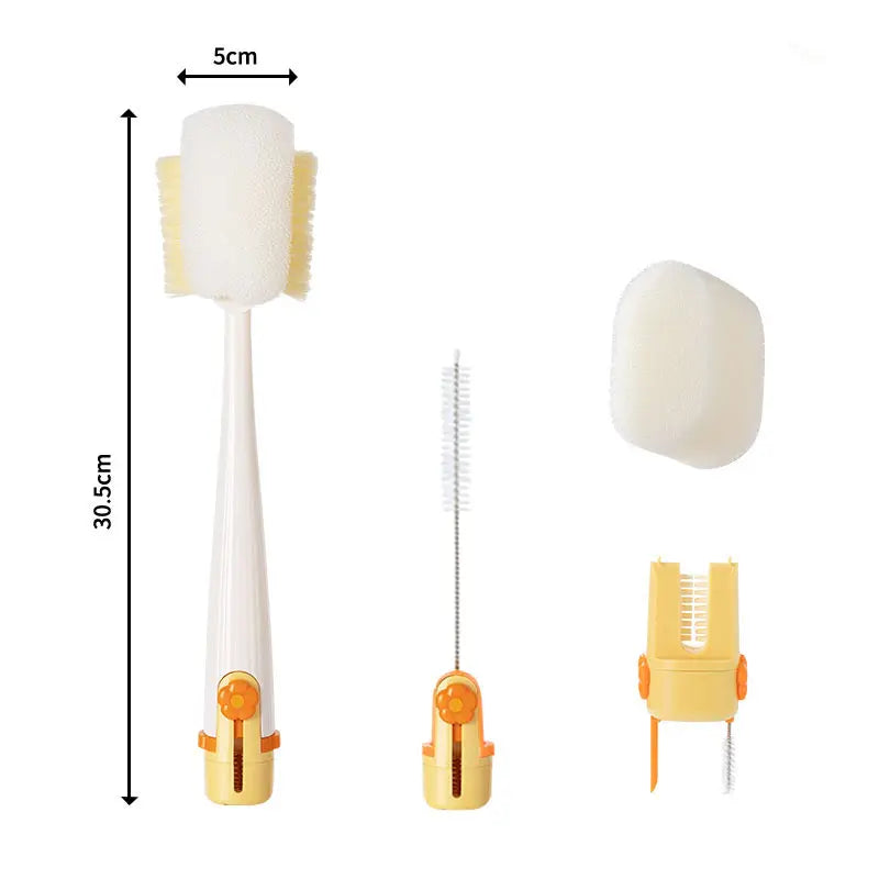 2PCS 5-in-1 Multi-functional Water Bottle Cleaning Brush