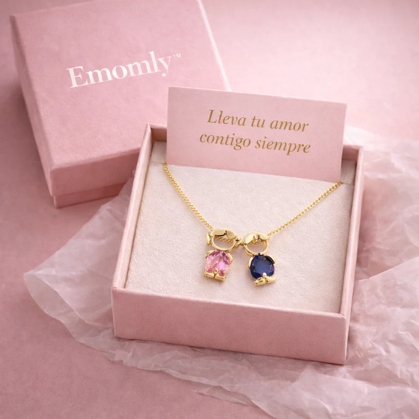 Personalized Mothers Necklace with Birthstone