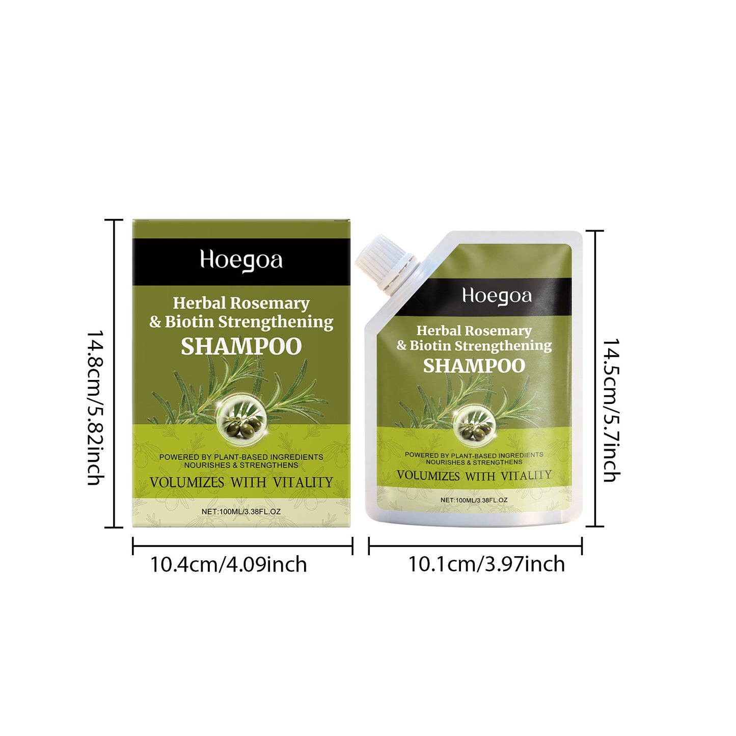 Rosemary Shampoo, Nourishing & Strengthening Formula, Helps Refresh Scalp