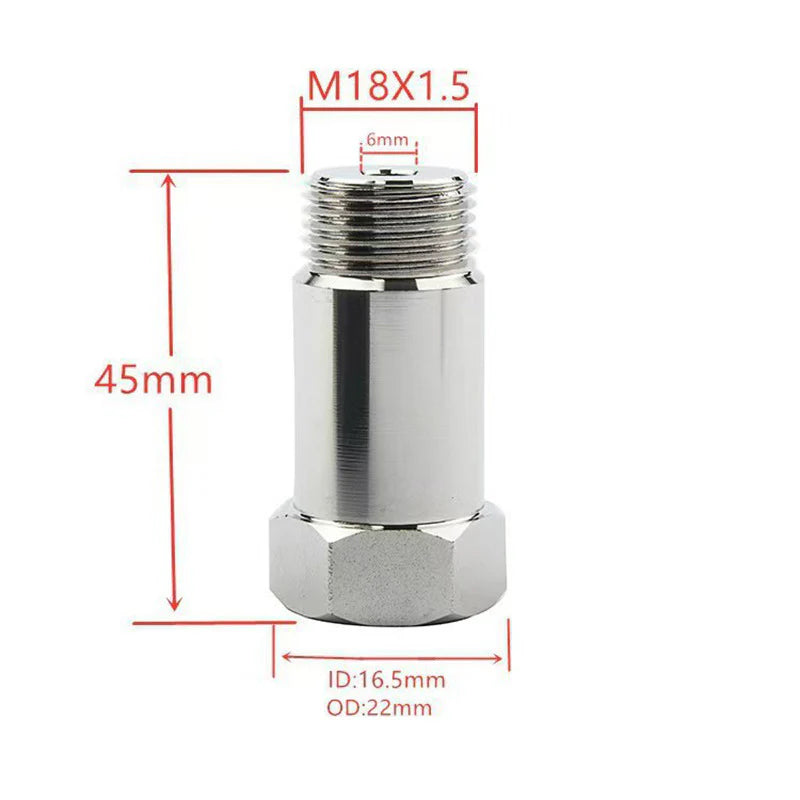 Stainless Steel Oxygen Sensor Expander Extension Connector For Automotive Aftermarket Parts