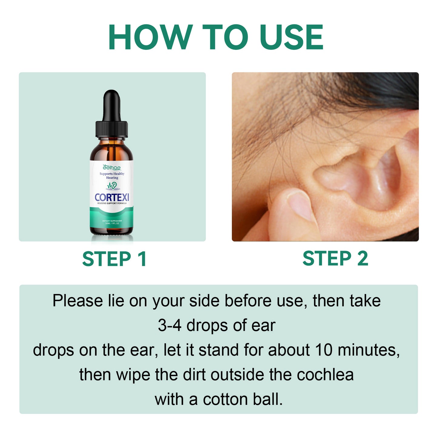 Tinnitus Relief Ear Drops – Earwax Removal & Ear Cleaning Solution, Soothing Ear Care for Ringing Ears