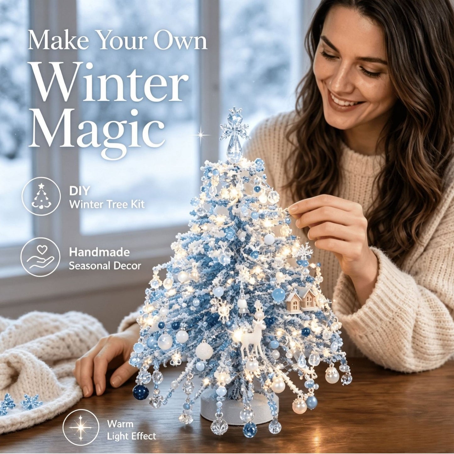 DIY Beaded Christmas Tree Kit – Create Your Own Sparkling Holiday Decoration
