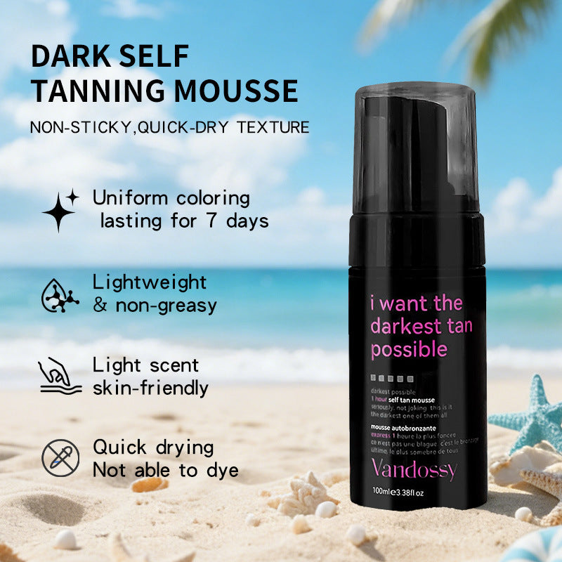 Ultra Dark Self Tanner Mousse | I Want The Darkest Tan Possible