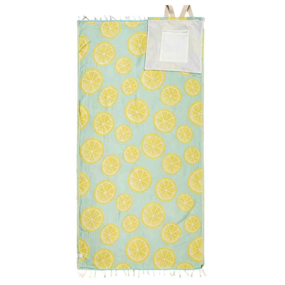 2-in-1 Convertible Towel & Backpack with Inner Zip Pocket & Sand-Repelling Fabric