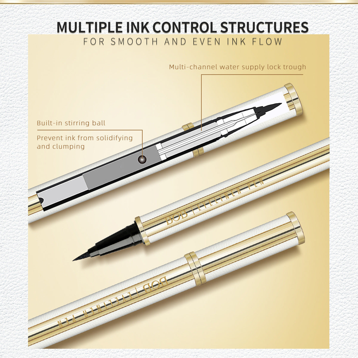 2Pcs Waterproof, Smudge-proof, and Long-lasting Eyeliner
