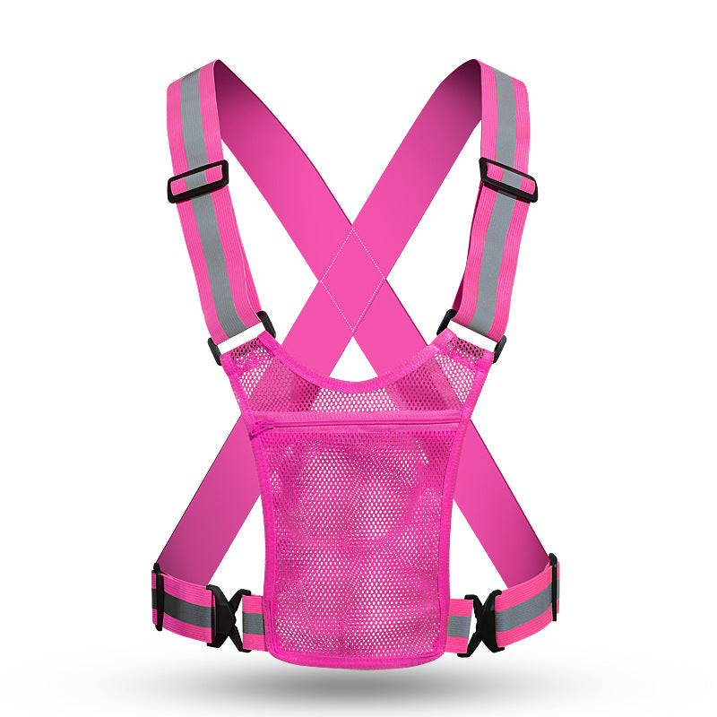 High Visibility Reflective Safety Vest - Adjustable Strap