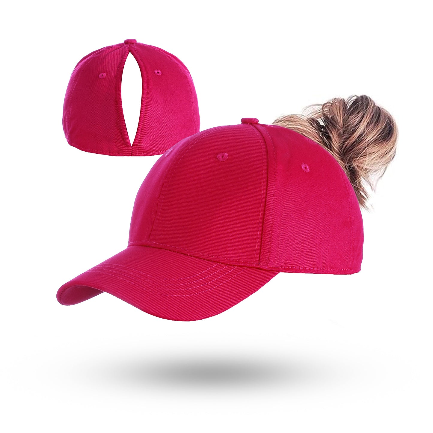 Magnetic Ponytail Caps Easy Wear Breathable Cotton Adjustable