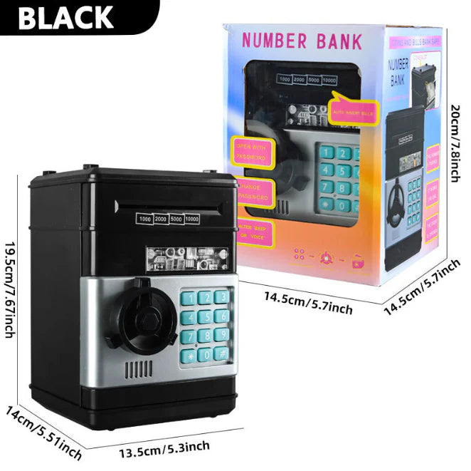 Electronic Piggy Bank ATM Machine Money Safe