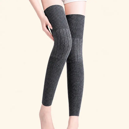 Long Knee Pads Thick Wool Lining for Leg Protection