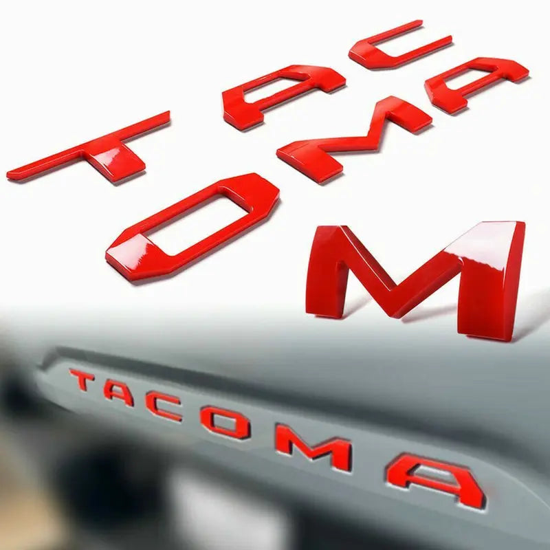 For 2016-2023 Models!!! Upgrade Your Tacoma: Raised Tailgate Insert Emblem Letters