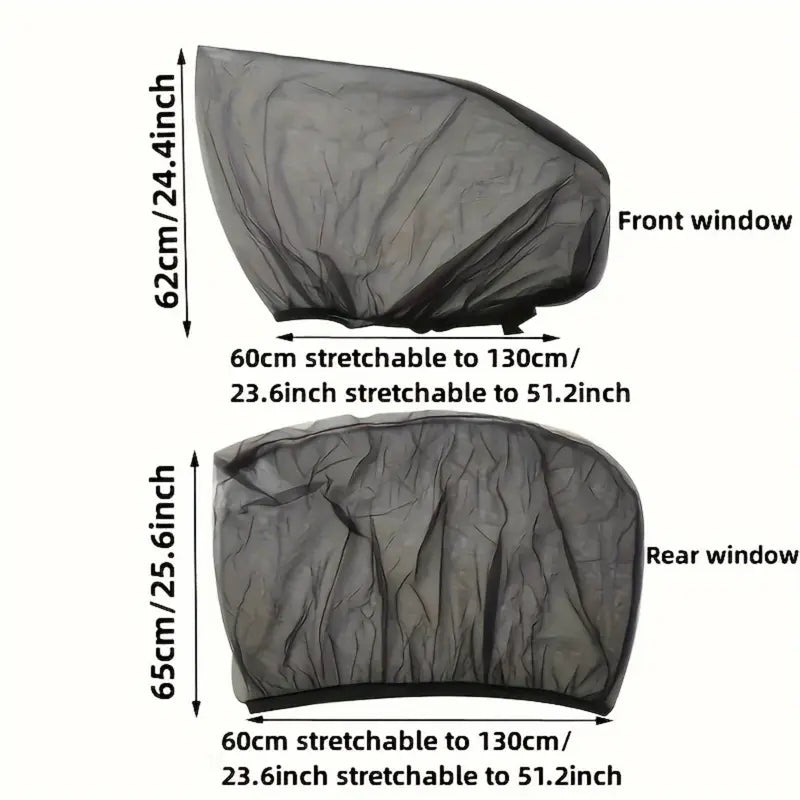 4-Piece Car Window Sunshade Set, Front & Rear Privacy Screens for Cars & SUVs