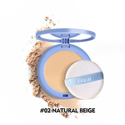 Professional Face Setting Pressed Powder, Oil Control, Waterproof, Matte Finish, Natural Look