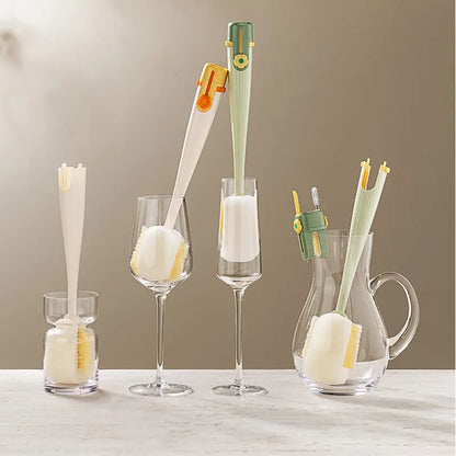 2PCS 5-in-1 Multi-functional Water Bottle Cleaning Brush