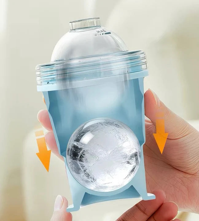 2pcs Portable Foldable Ice Sphere Cup — Food-Grade Ice Sphere Mold