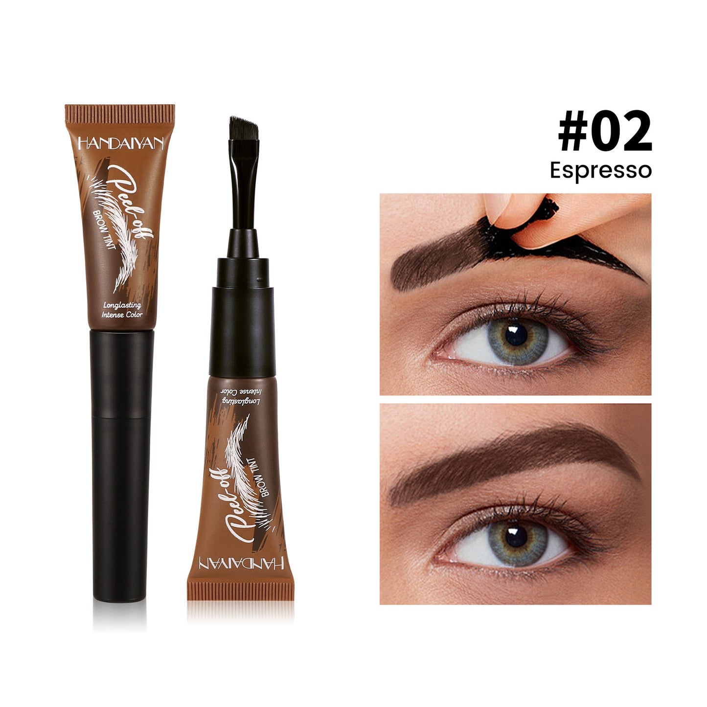 5Pcs Eyebrow Gel Peel Off, Waterproof & Long-lasting Transfer-proof Brow Tinted Stain
