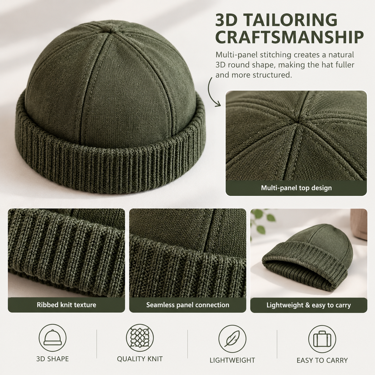 2026 Autumn-Winter Unisex Korean-Style Brimless Sailor Headwear - Yuppie Design Streetwear Hat