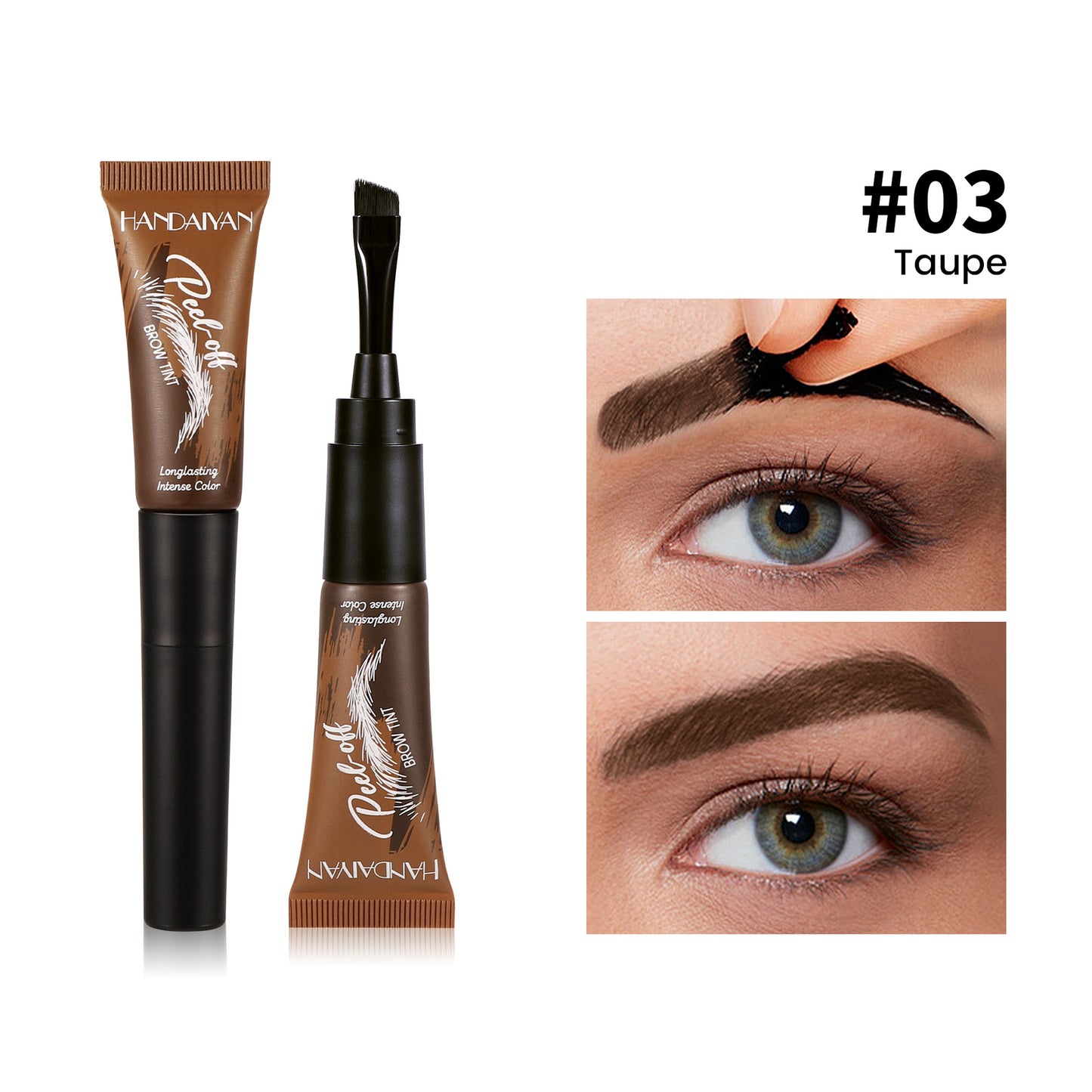 5Pcs Eyebrow Gel Peel Off, Waterproof & Long-lasting Transfer-proof Brow Tinted Stain