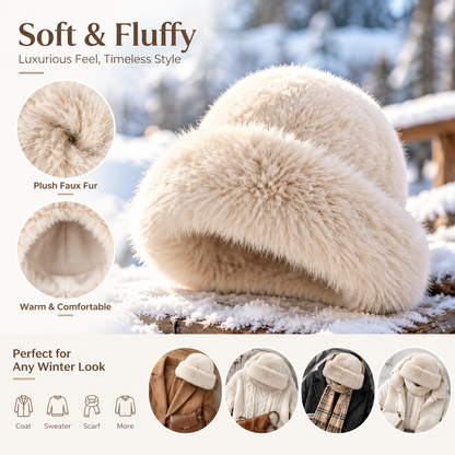 Women's Teddy Sherpa Bucket Hat - Ultra Soft Wide Brim Thermal Fisherman Cap