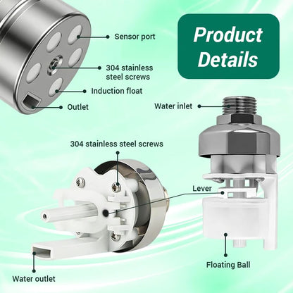 304 Stainless Steel Top Water Inlet Float Valve, Fully Automatic Water Level Control