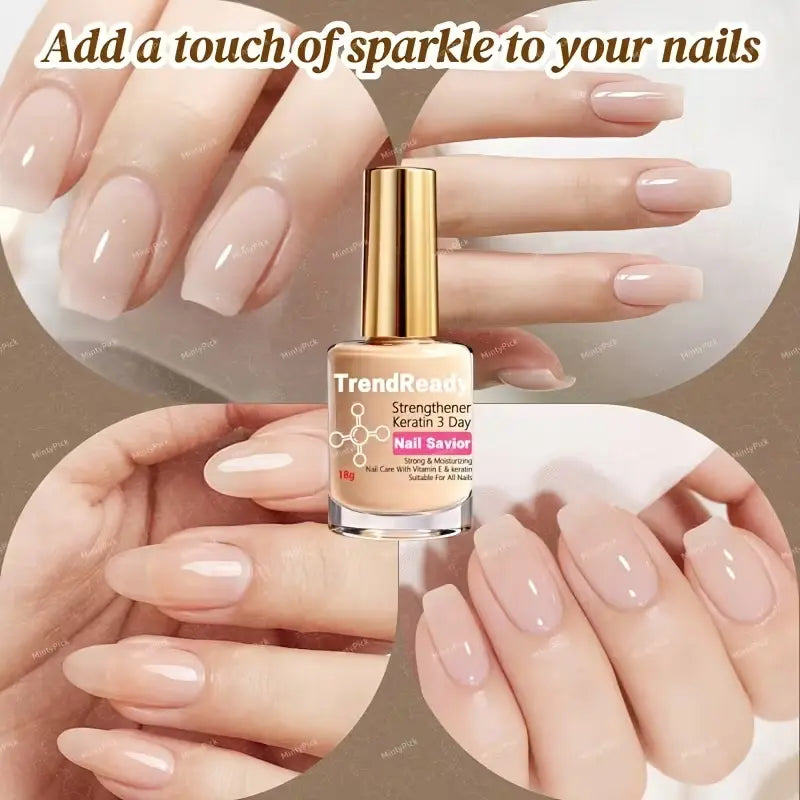 2 PCS Nail Hardener for Weak Nails, Fast‑Drying Long‑Lasting
