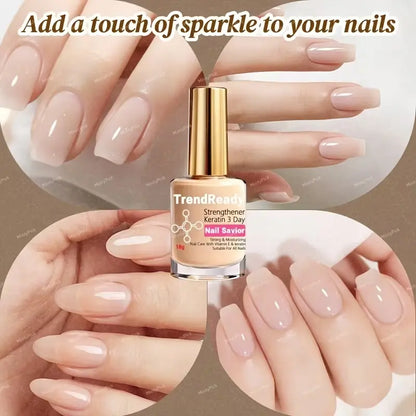 2 PCS Nail Hardener for Weak Nails, Fast‑Drying Long‑Lasting