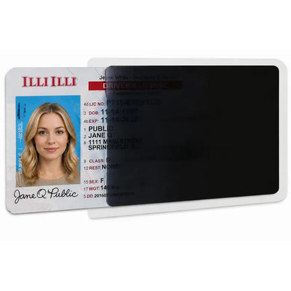 10PCS Side-View Privacy Card Sleeve, Protective Card Holder