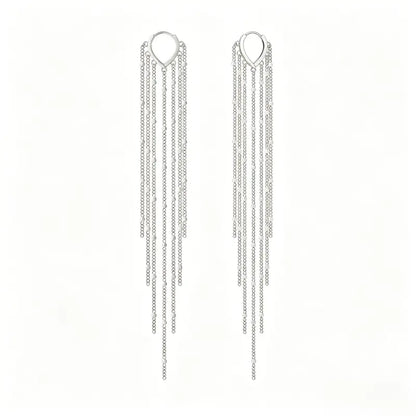 Long Tassel Earrings for Women,Chain Tassel Threader Earrings Trend Dangling