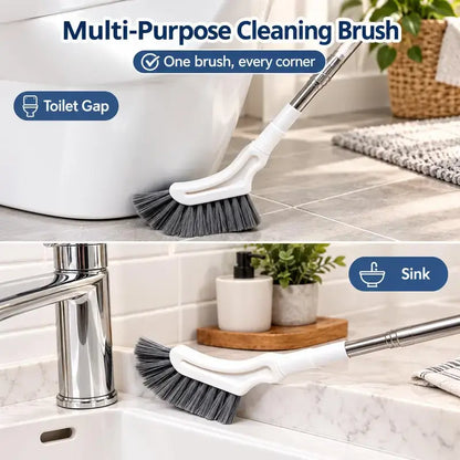 2PACK Telescopic Long Handle Crevice Cleaning Brush for Narrow Gaps