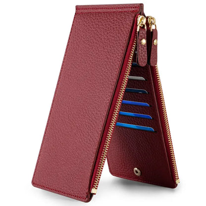 Women’s Clean Minimalist Bifold Wallet - Elegant Mini Card Holder