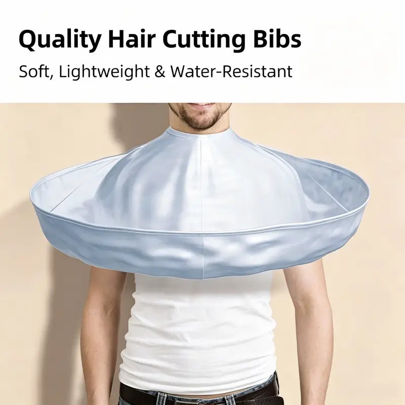 Portable Waterproof Hair Cutting Cape, Hair Catcher Bib